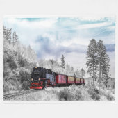 Sich fortbewegende Zug-Fleece-Decke Fleecedecke (Vorderseite (Horizontal))