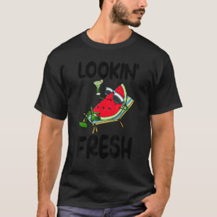 Sich frisch fühlende Wassermelone   Frauen lieben  T-Shirt