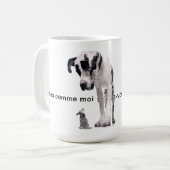 Sich ganz klein zu machen - kaffeetasse (Vorderseite Links)