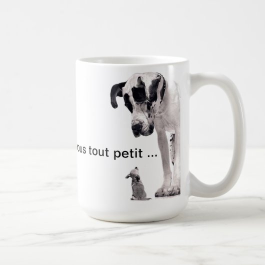 Sich ganz klein zu machen - kaffeetasse (Rechts)