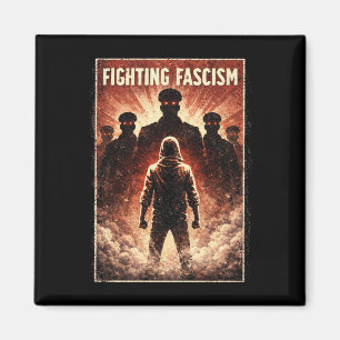 Sich gegen die Dunkelheit stellen Magnet