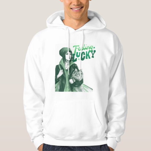 Sich Glücklich Fühlend Hoodie (Vorderseite)