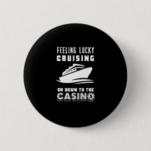 Sich Glücklich Fühlend Zum Casino-Pokerchip-Kreuzf Button