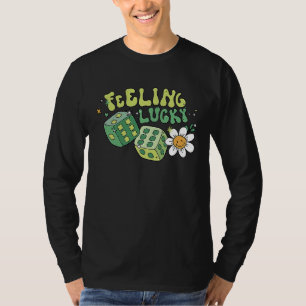 Sich glücklich fühlende Retro-Groovy-St.-Patricks- T-Shirt