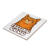Sich gut fühlender Cooler Kater Fliese (Seite)