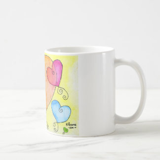 Sich hin- und herbewegende Herzen Kaffeetasse