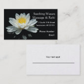 Sich hin- und herbewegende Lotos-Blume Terminkarte (Vorne/Hinten)