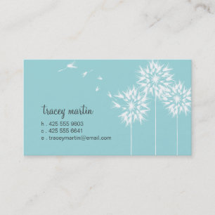 Sich hin- und herbewegende Löwenzahn-Telefonkarte Telefonnummerkarte