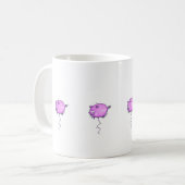 Sich hin- und herbewegende Schwein-Tasse Kaffeetasse (Vorderseite Links)