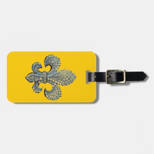 Sich hin- und herbewegender Liliendruck Gepäckanhänger (Vorderseite horizontal)