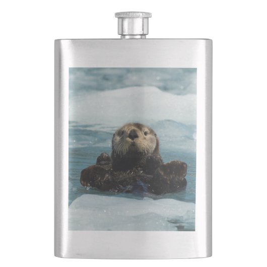 Sich hin- und herbewegender Otter Flachmann (Vorderseite)