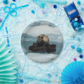 Sich hin- und herbewegender Otter Pappteller (Party)