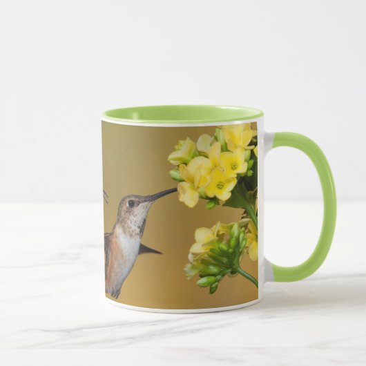 Sich hin- und herbewegender Rufous Kolibri Tasse (Rechts)