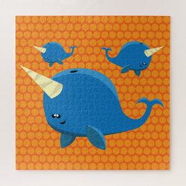 Sich hin- und herbewegendes Narwhal - Puzzlespiel Puzzle