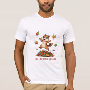 Sich in das Leben verlieben - Süßer Chipmunk-Herbs T-Shirt