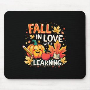 Sich in das Lernen verlieben Kürbis-Lehrer Herbst- Mousepad