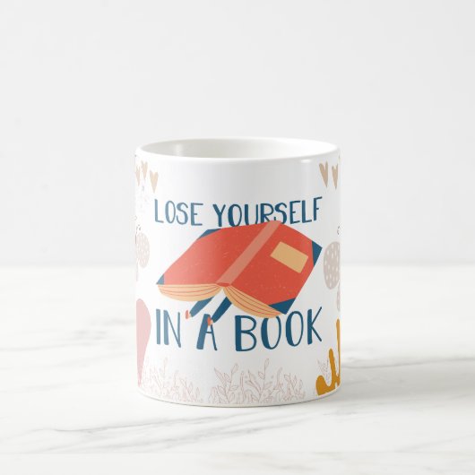 sich in einem Buch verlieren Kaffeetasse (Mittel)