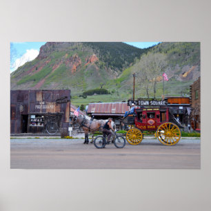 Sich in Silverton, Colorado zurechtfinden Poster