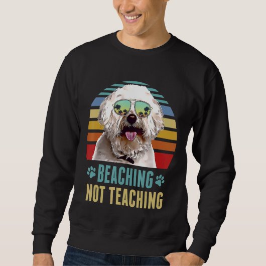 Sich nicht lehren Bichons Frise Hunde Sommer Sweatshirt (Vorderseite)