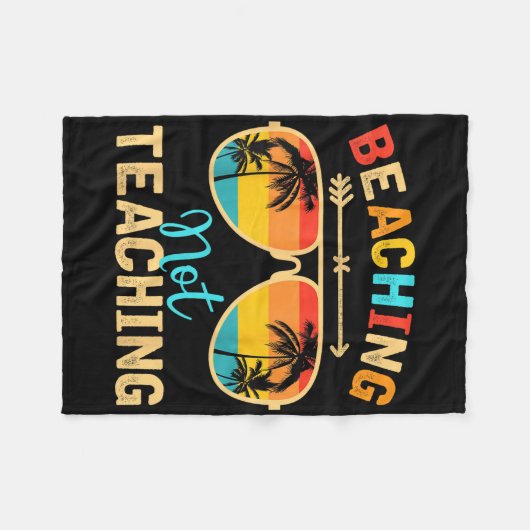 Sich nicht lehren Lehrer Modus aus dem Sommer Vaca Fleecedecke (Vorderseite (Horizontal))