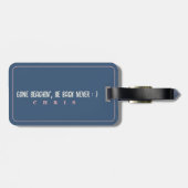 Sich nicht lehren lustige Lehrer Sommerpause Gepäckanhänger (Rückseite horizontal)