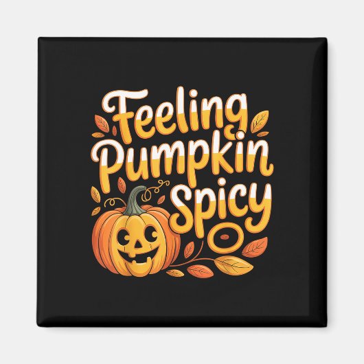 Sich pumpkin würzig herbstliche Stimmung ästhetisc Magnet (Vorne)