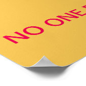 Sich selbst drängen - niemand sonst wird es für Si Poster (Ecke)