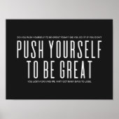 Sich selbst zu überwältigen | Motivierend Angebot Poster (Vorne)