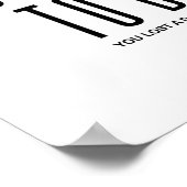 Sich selbst zu überwältigen | Motivierend Angebot Poster (Ecke)