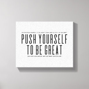 Sich selbst zu überwältigen Motivierend Wall Art Leinwanddruck