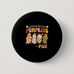 Sich um den süßesten Kürbis Picu Herbst Thanksgivi Button
