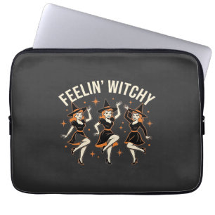 Sich verhext fühlender Halloween Hexen Tanz Laptopschutzhülle