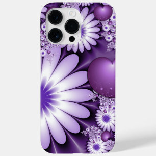 Sich verlieben Abstrakte Blumen und Herzen Fraktal Case-Mate iPhone 14 Pro Max Hülle