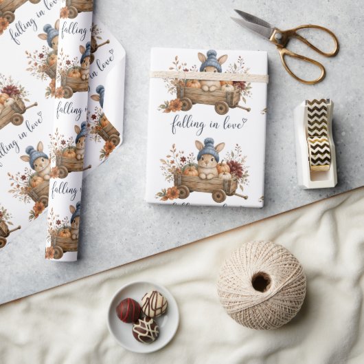 sich verlieben Fall Bunny Geschenkpapier (Kunsthandwerk)