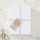 Sich Verlieben Moderne Herbsthochzeit Geschenkanhänger (Mit Garn)