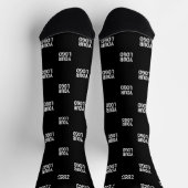 Sich wiederholendes Bild, Design oder Firmenlogo Socken (Oben)