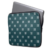 Sich wiederholendes Bild, Design oder Logo | Dunke Laptopschutzhülle (Vorderseite Links)