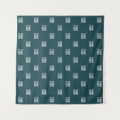 Sich wiederholendes Bild, Design oder Logo | Dunke Wandteppich (Vorderseite (Horizontal))