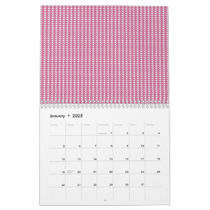 Sich wiederholendes Muster aus kleinen, welligen, Kalender