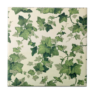 Sich windendes Efeublatt-Muster Fliese
