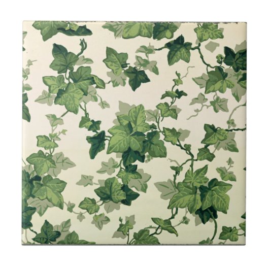 Sich windendes Efeublatt-Muster Fliese (Vorderseite)
