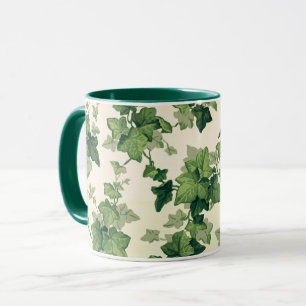 Sich windendes Efeublatt-Muster Tasse