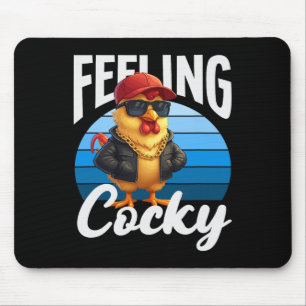 Sich Y lustig Hahn Wortspiel Cool Sungles Swag Mousepad