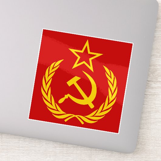 Sichel und Hammer, UdSSR, CCCP, Kommunismus Aufkleber (Detail)