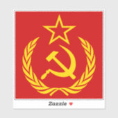 Sichel und Hammer, UdSSR, CCCP, Kommunismus Aufkleber (Blatt)