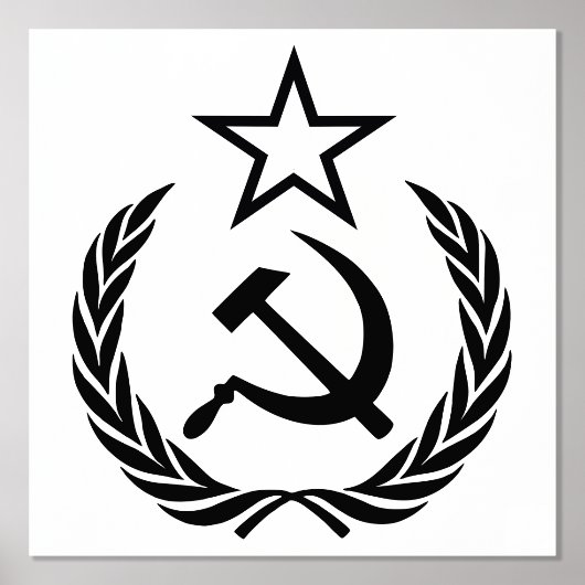 Sichel und Hammer, UdSSR, CCCP, Kommunismus Foliendrucke (Vorderseite)