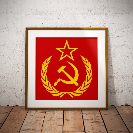 Sichel und Hammer, UdSSR, CCCP, Kommunismus Poster