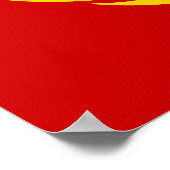 Sichel und Hammer, UdSSR, CCCP, Kommunismus Poster (Ecke)