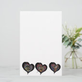 Sichel-Zellen-Herz-Kunst Briefpapier (Stehend Vorderseite)