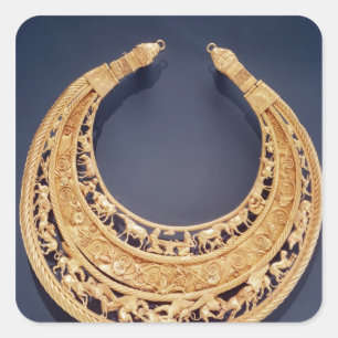 Sichelförmige Brust von Tolstaya Mogila Quadratischer Aufkleber